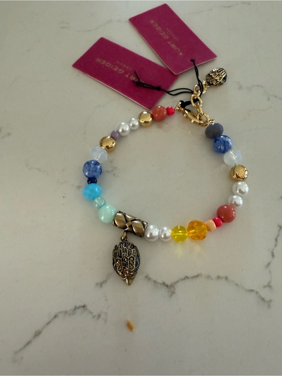 Kurt Geiger Jewelry - Kurt Geiger Multicolor Beaded Charm Bracelet